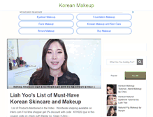 Tablet Screenshot of koreanmakeup.net